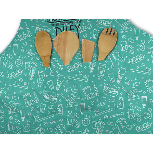 Dental Hygienist Apron - Pocket Detail with Props