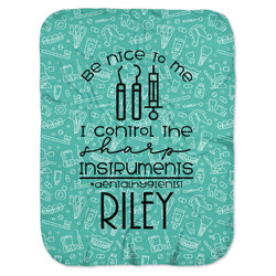 Dental Hygienist Baby Swaddling Blanket (Personalized)