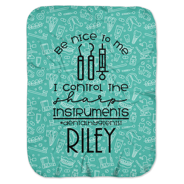 Custom Dental Hygienist Baby Swaddling Blanket (Personalized)