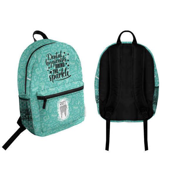 Dental Hygienist Backpack front and back - Apvl