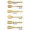 Dental Hygienist Bamboo Cooking Utensils Set - Double Sided - APPROVAL