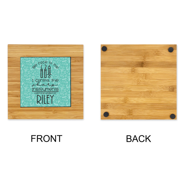 Dental Hygienist Bamboo Trivet with 6" Tile - APPROVAL