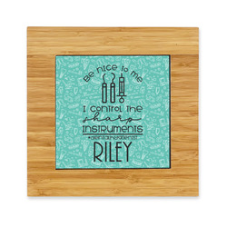 Dental Hygienist Bamboo Trivet with Ceramic Tile Insert (Personalized)