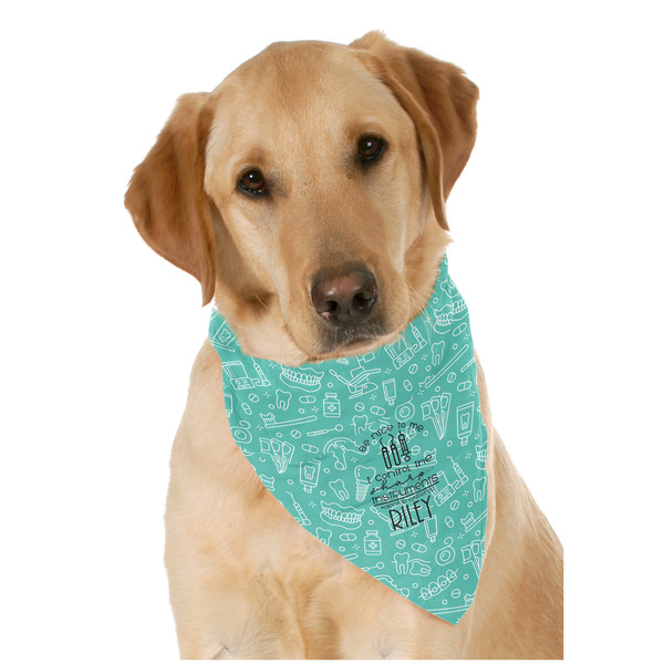 Custom Dental Hygienist Dog Bandana Scarf w/ Name or Text