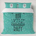 Dental Hygienist Duvet Cover Set - King (Personalized)