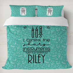 Dental Hygienist Duvet Cover Set - King (Personalized)