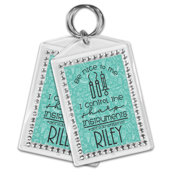 Dental Hygienist Bling Keychain - MAIN