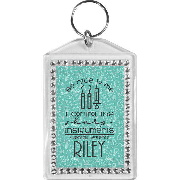 Custom Dental Hygienist Bling Keychain (Personalized)