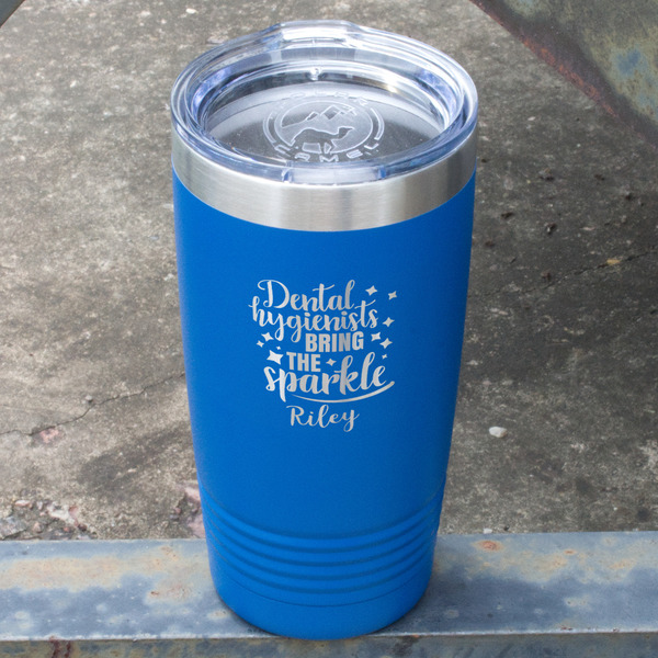 Dental Hygienist Blue Polar Camel Tumbler - 20oz - Angled