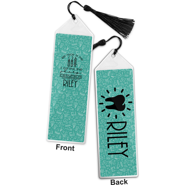 Dental Hygienist Bookmark with tassel - Front and Back