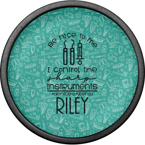 Dental Hygienist Cabinet Knob - Black - Front