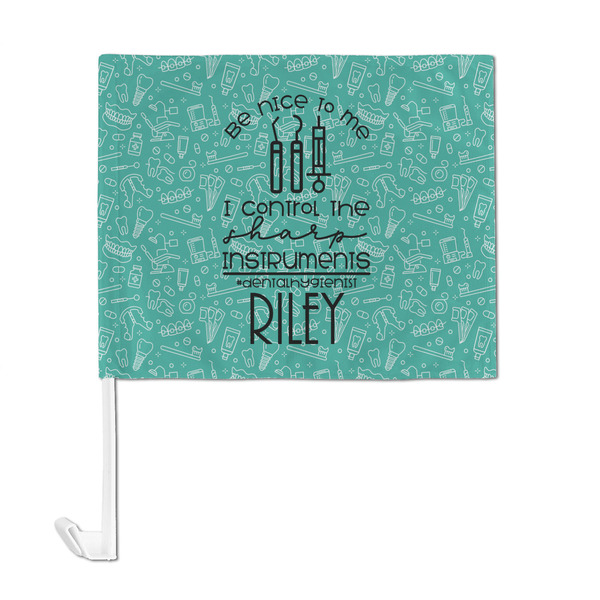 Dental Hygienist Car Flag - Large - FRONT