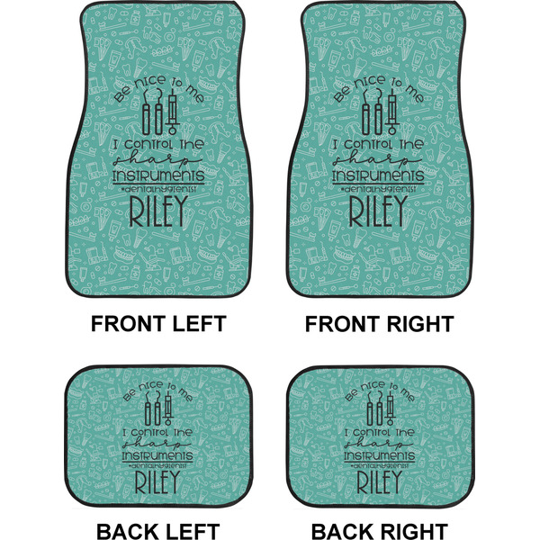 Dental Hygienist Car Floor Mats Set (2F + 2B)