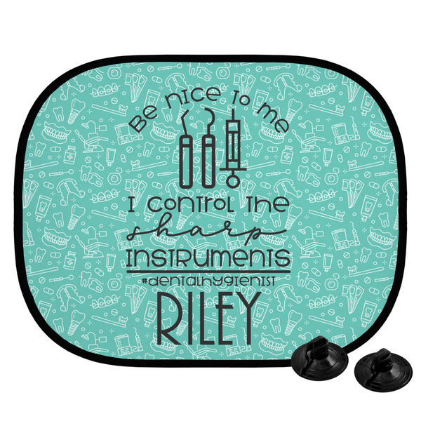 Custom Dental Hygienist Car Side Window Sun Shade (Personalized)