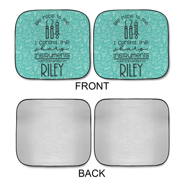 Dental Hygienist Car Sun Shades - APPROVAL