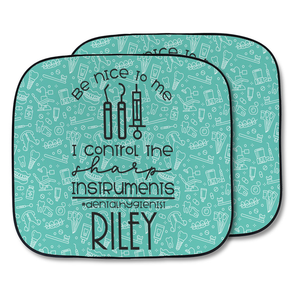 Custom Dental Hygienist Car Sun Shade - Two Piece (Personalized)