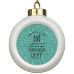 Dental Hygienist Ceramic Ball Ornament (Personalized)