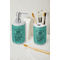 Dental Hygienist Ceramic Bathroom Accessories - LIFESTYLE (toothbrush holder & soap dispenser)
