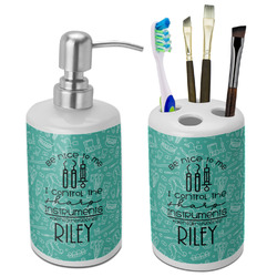 Dental Hygienist Ceramic Bathroom Accessories Set (Personalized)
