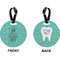 Dental Hygienist Circle Luggage Tag (Front + Back)