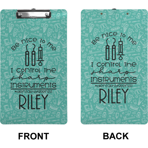 Dental Hygienist Clipboard (Legal) (Front + Back)