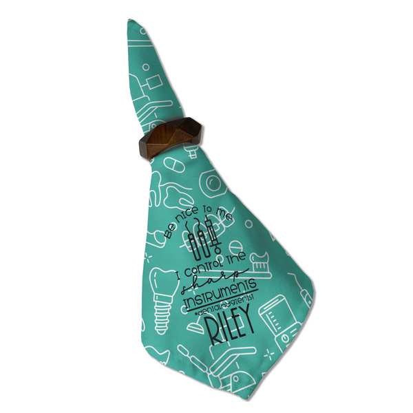 Dental Hygienist Cloth Napkins - Personalized Dinner (Folded in Ring) (MAIN)