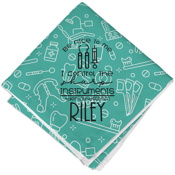 Custom Dental Hygienist Cloth Napkin w/ Name or Text