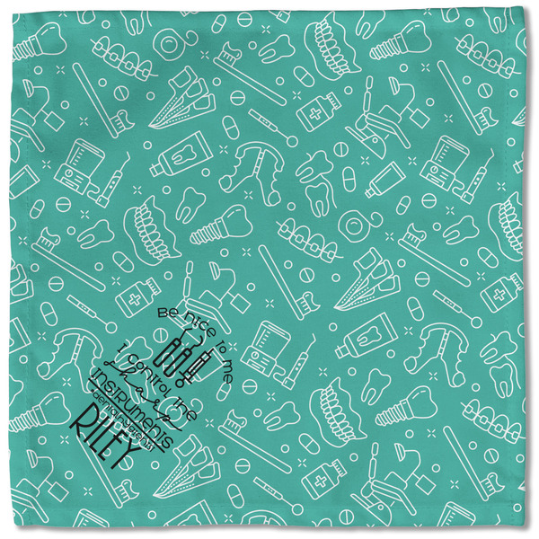 Dental Hygienist Cloth Napkins - Personalized Lunch (Single Full Open)
