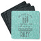 Dental Hygienist Square Rubber Backed Coasters - Set of 4 (Personalized)
