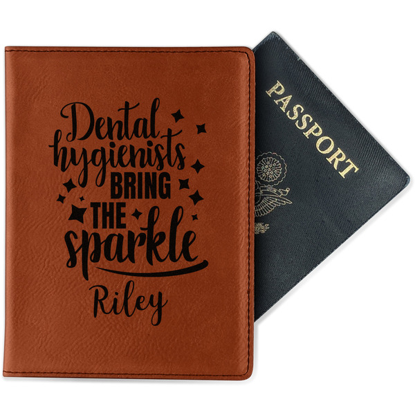 Custom Dental Hygienist Passport Holder - Faux Leather (Personalized)