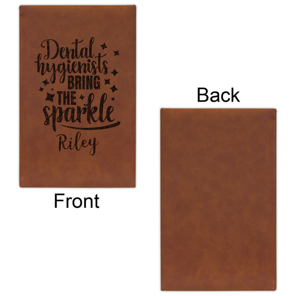 Dental Hygienist Cognac Leatherette Journal - Single Sided - Apvl