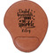 Dental Hygienist Cognac Leatherette Mouse Pads with Wrist Support - Flat