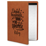 Dental Hygienist Leatherette Portfolio with Notepad - Small - Single Sided (Personalized)