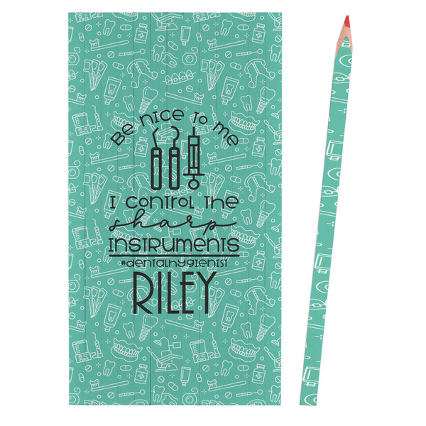 Dental Hygienist Colored Pencils - Front View