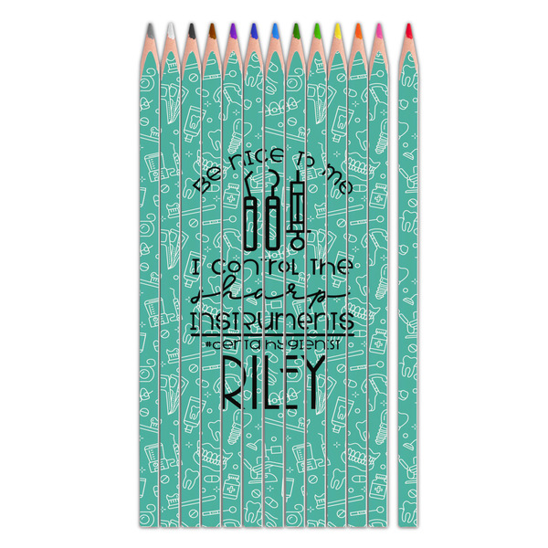 Custom Dental Hygienist Colored Pencils (Personalized)