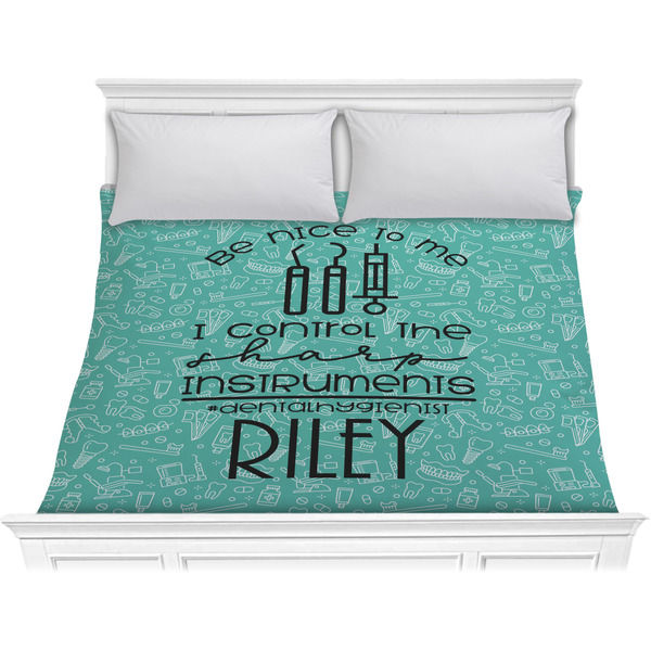 Custom Dental Hygienist Comforter - King (Personalized)