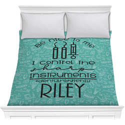Dental Hygienist Comforter - Full / Queen (Personalized)