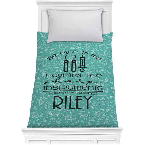 Custom Dental Hygienist Comforter - Twin XL (Personalized)