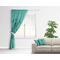 Dental Hygienist Curtain With Window and Rod - in Room Matching Pillow
