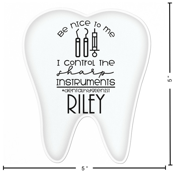 Dental Hygienist Custom Shape Iron On Patches - L - APPROVAL