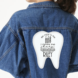 Dental Hygienist Twill Iron On Patch - Custom Shape - 3XL (Personalized)