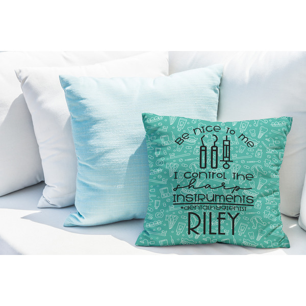 Dental Hygienist Decorative Pillow Case - LIFESTYLE 2
