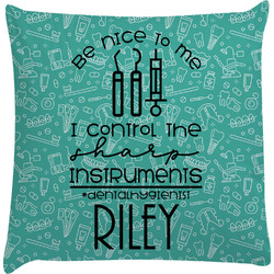 Dental Hygienist Decorative Pillow Case (Personalized)
