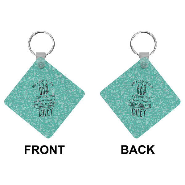 Dental Hygienist Diamond Keychain (Front + Back)