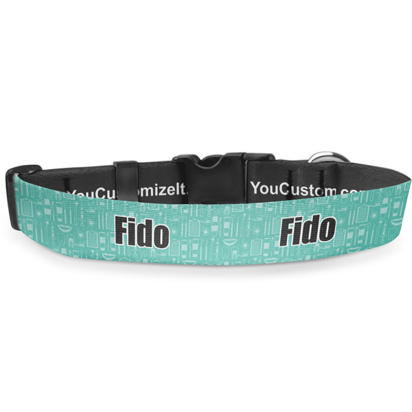 Custom Dental Hygienist Deluxe Dog Collar - Double Extra Large (20.5" to 35") (Personalized)