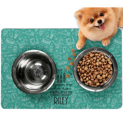 Dental Hygienist Dog Food Mat - Small w/ Name or Text
