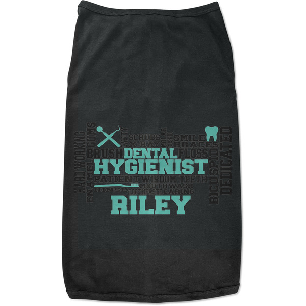 Custom Dental Hygienist Black Pet Shirt - 2XL (Personalized)