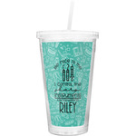 Dental Hygienist Double Wall Tumbler with Straw (Personalized)