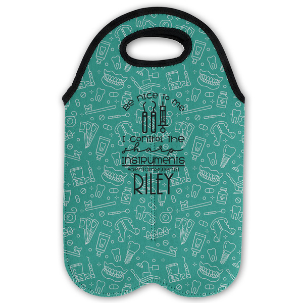 Dental Hygienist Double Wine Tote - Flat (new)