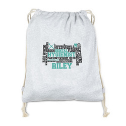 Dental Hygienist Drawstring Backpack - Sweatshirt Fleece - Single Sided (Personalized)